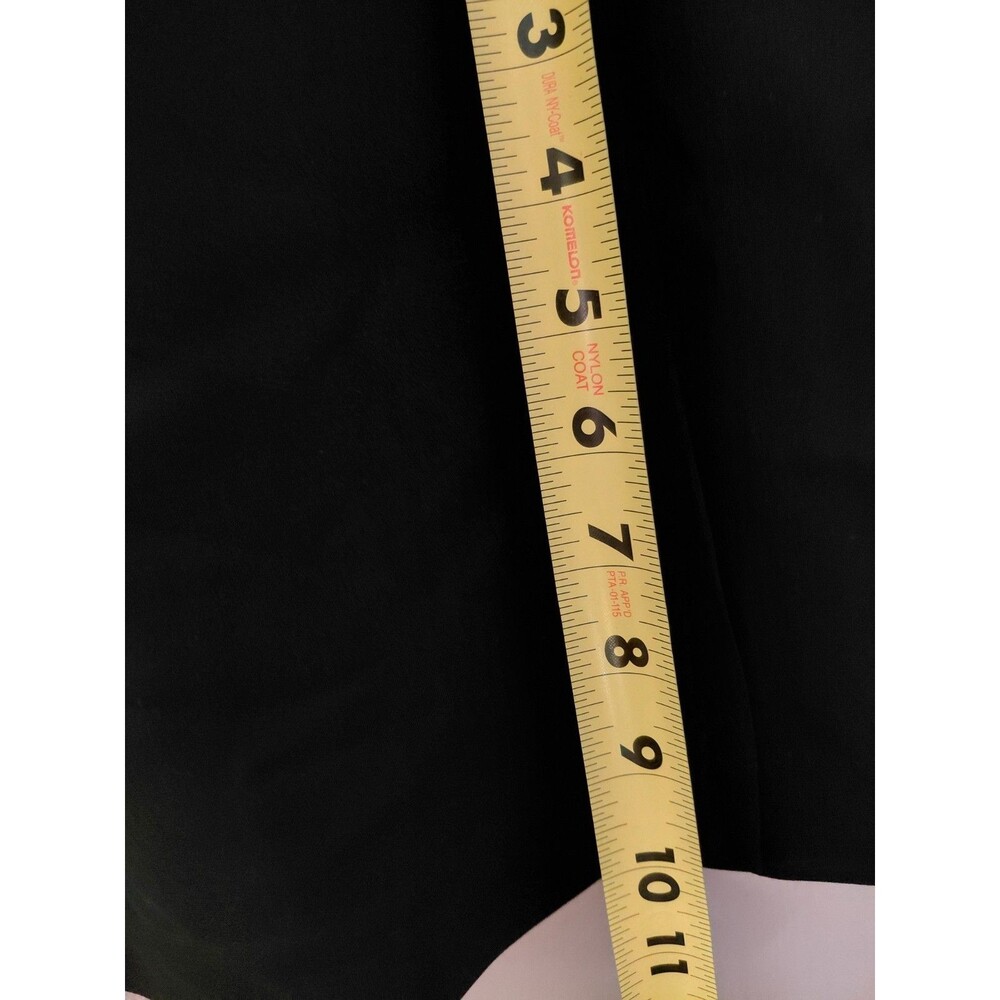 Talbots Poplin Faux Wrap Shirt Dress Long Sleeve Black Size 10 - Picture 14 of 15